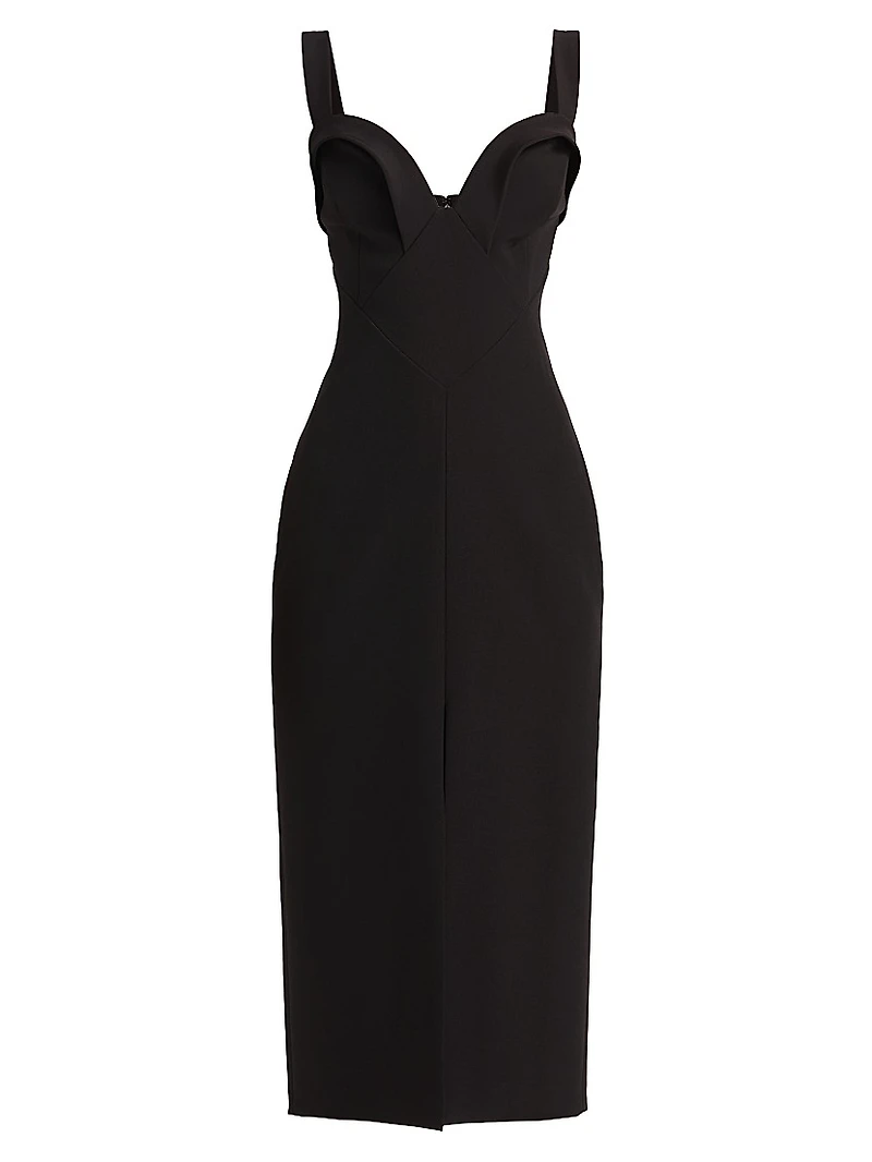 Maxine Sculpted Midi-Dress