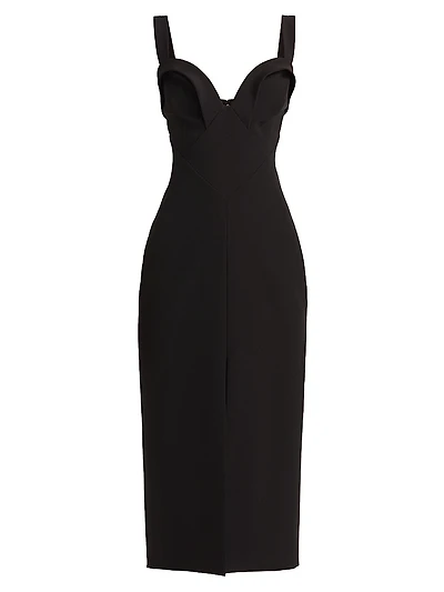 Maxine Sculpted Midi-Dress