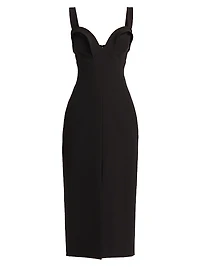 Maxine Sculpted Midi-Dress