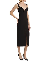 Maxine Sculpted Midi-Dress