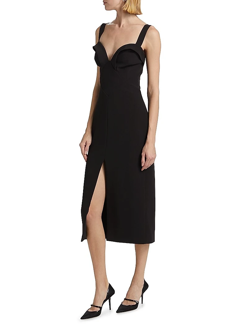 Maxine Sculpted Midi-Dress