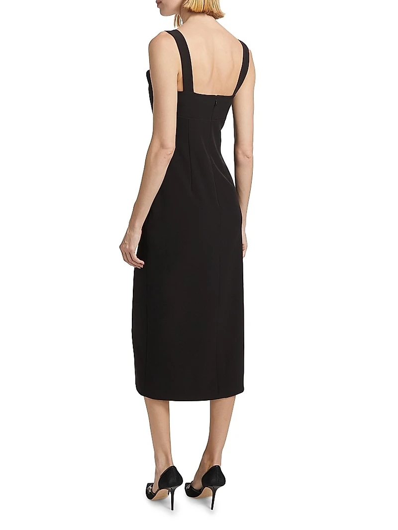Maxine Sculpted Midi-Dress