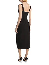 Maxine Sculpted Midi-Dress
