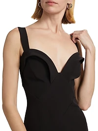 Maxine Sculpted Midi-Dress