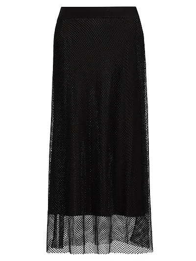 Giovanni Mesh Net Skirt