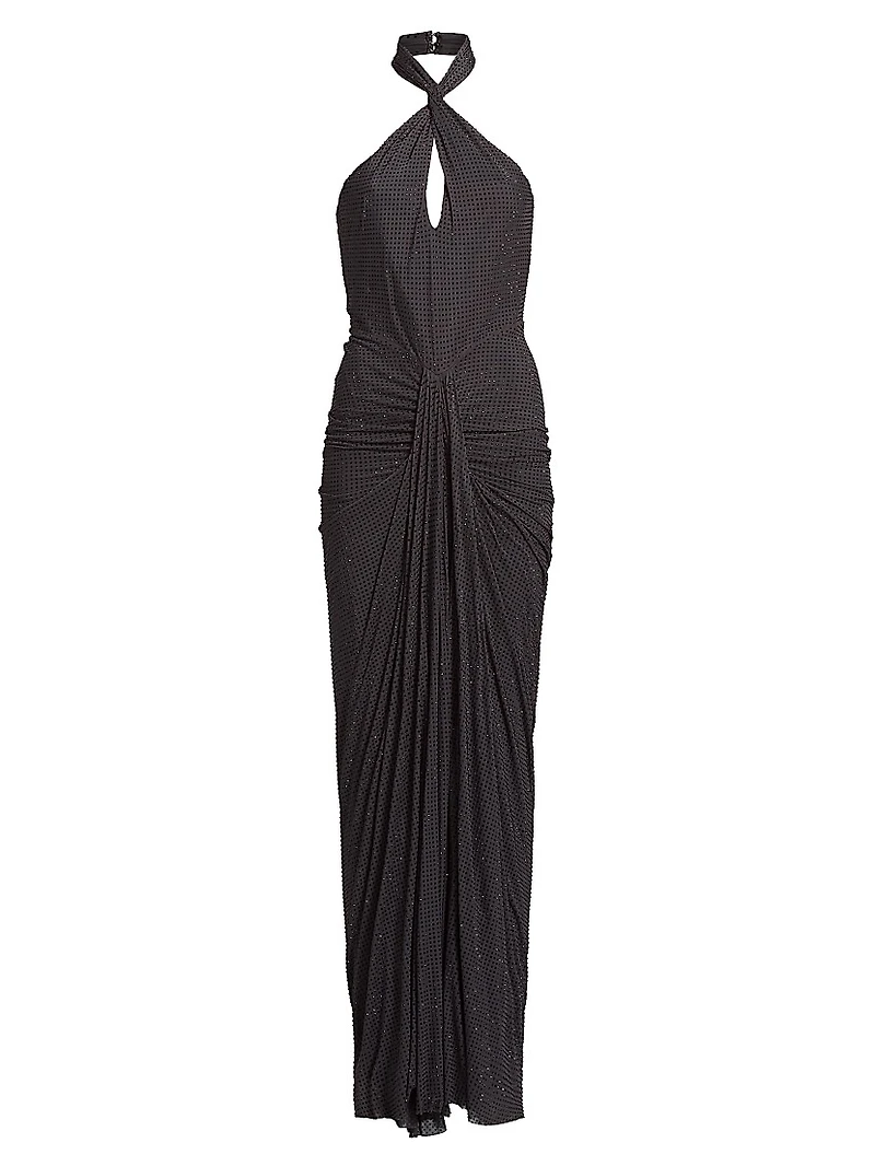 Karina Mesh Cut-Out Gown