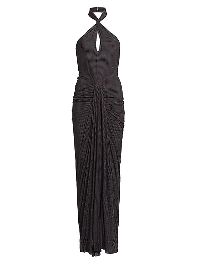 Karina Mesh Cut-Out Gown