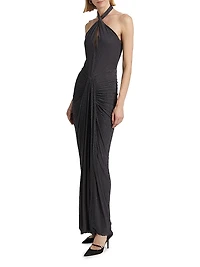Karina Mesh Cut-Out Gown
