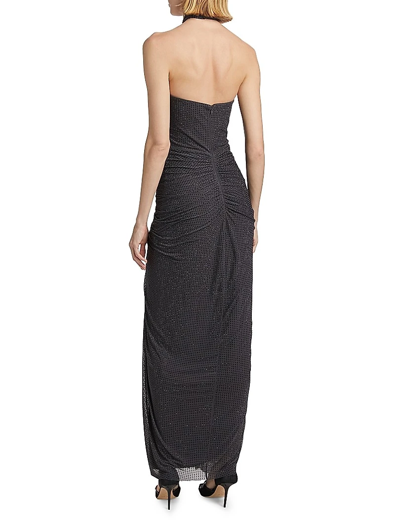 Karina Mesh Cut-Out Gown