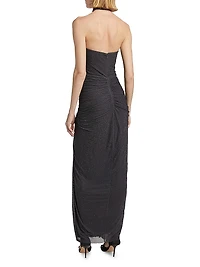 Karina Mesh Cut-Out Gown
