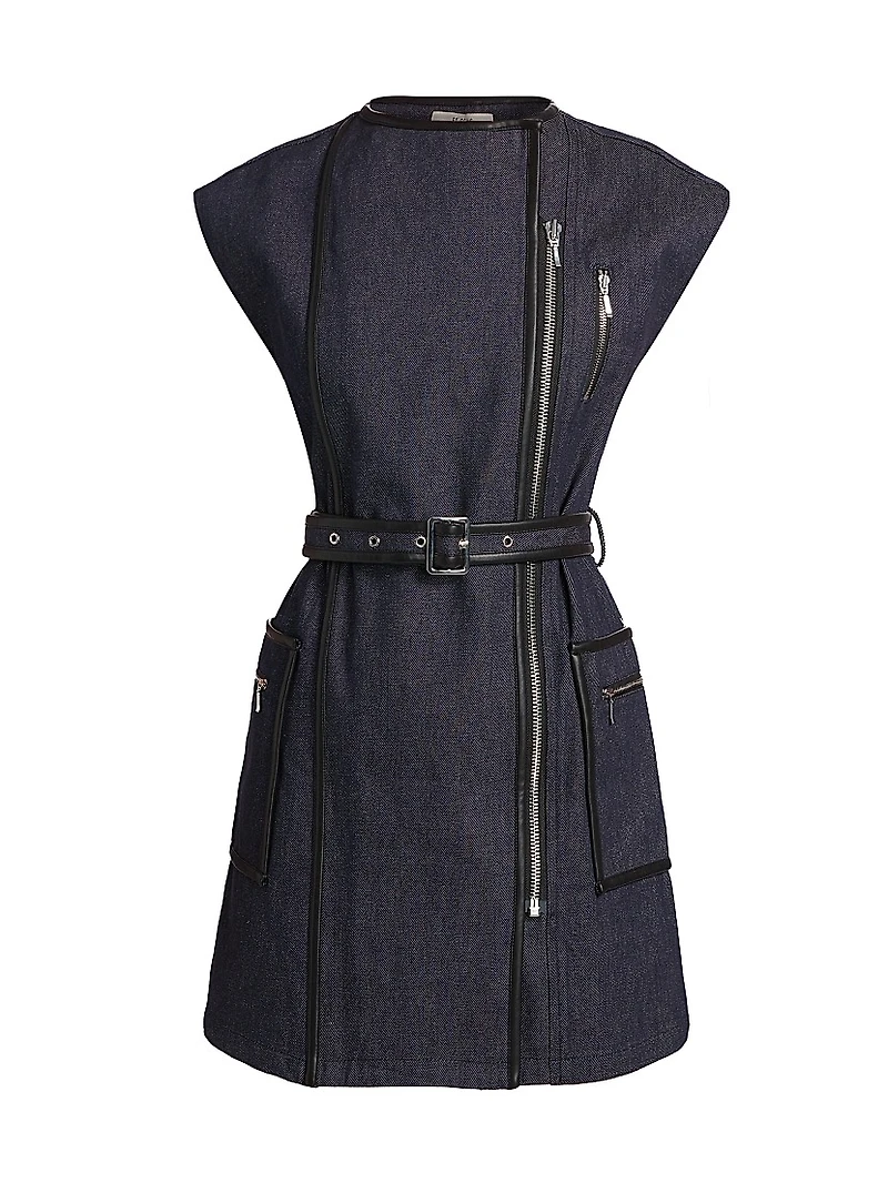 Devon Denim Zip Minidress