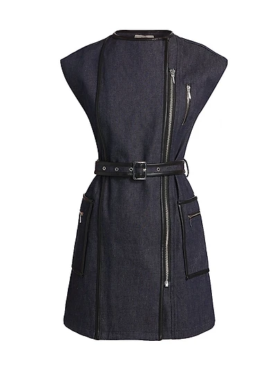 Devon Denim Zip Minidress