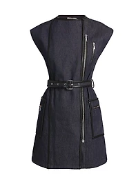 Devon Denim Zip Minidress