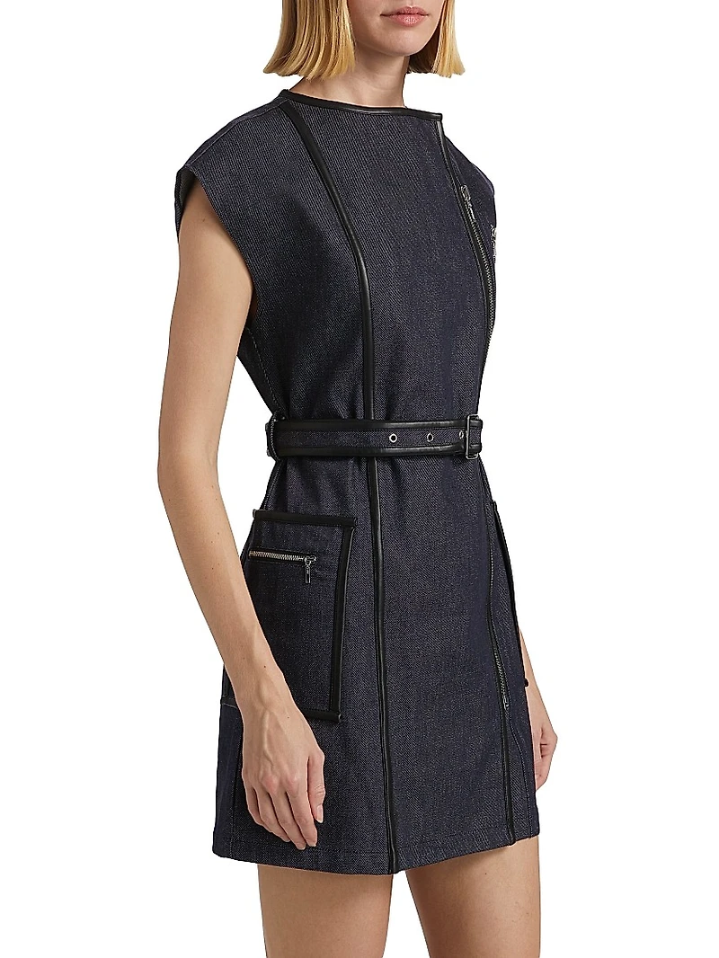 Devon Denim Zip Minidress