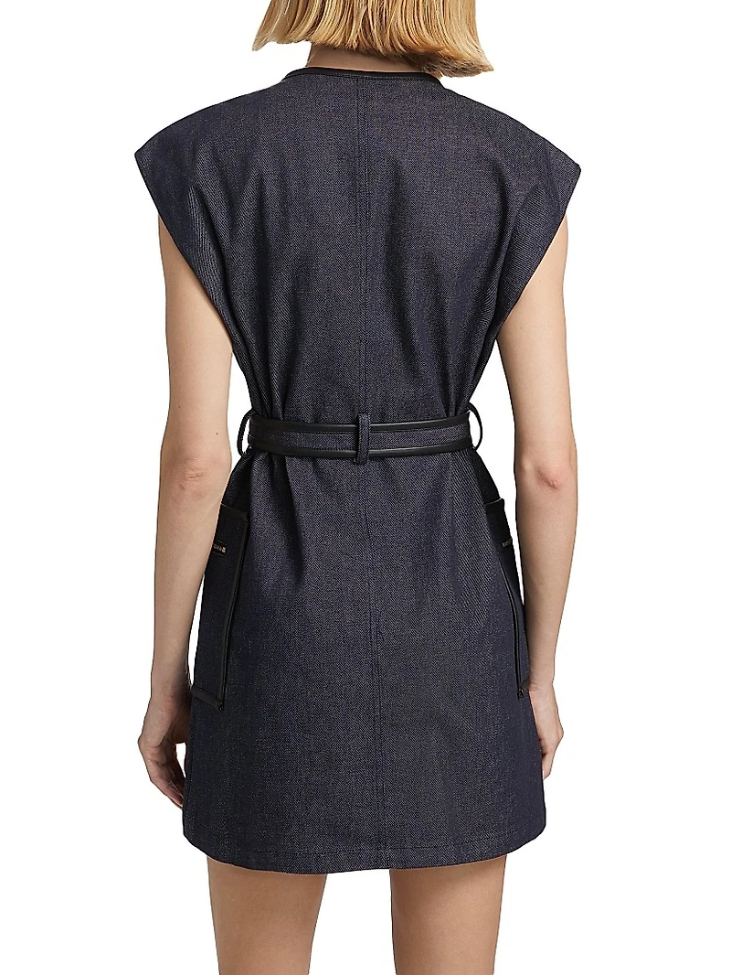 Devon Denim Zip Minidress