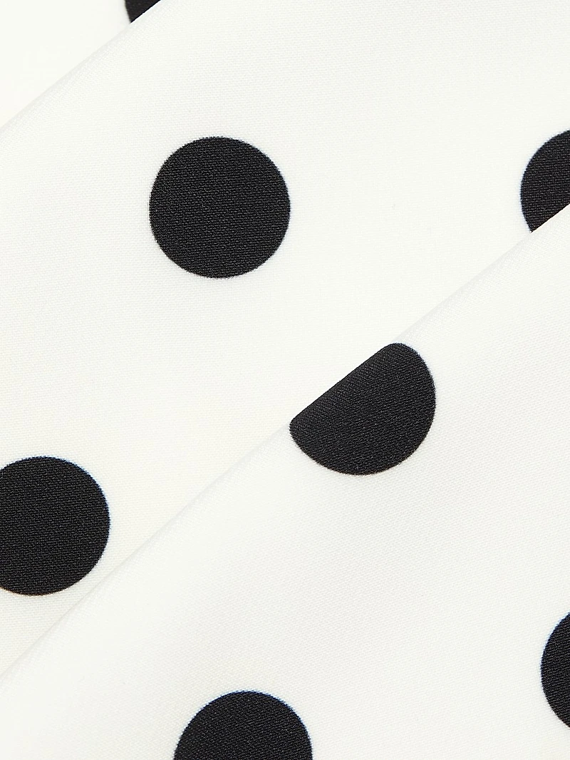 Julia Polka Dot Drape Top
