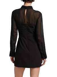 Whitley Chiffon & Crêpe Shirtdress