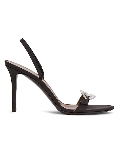 Silk Slingback Sandals
