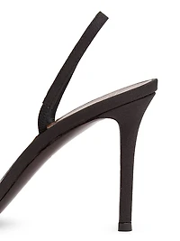 Silk Slingback Sandals