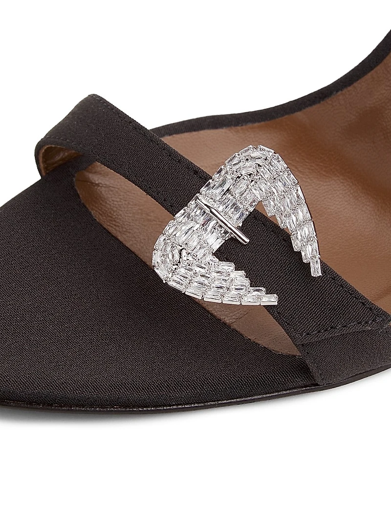 Silk Slingback Sandals