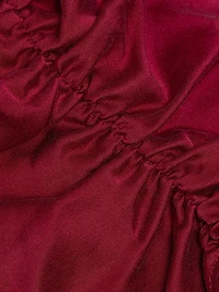 Draped Stretch Silk Minidress