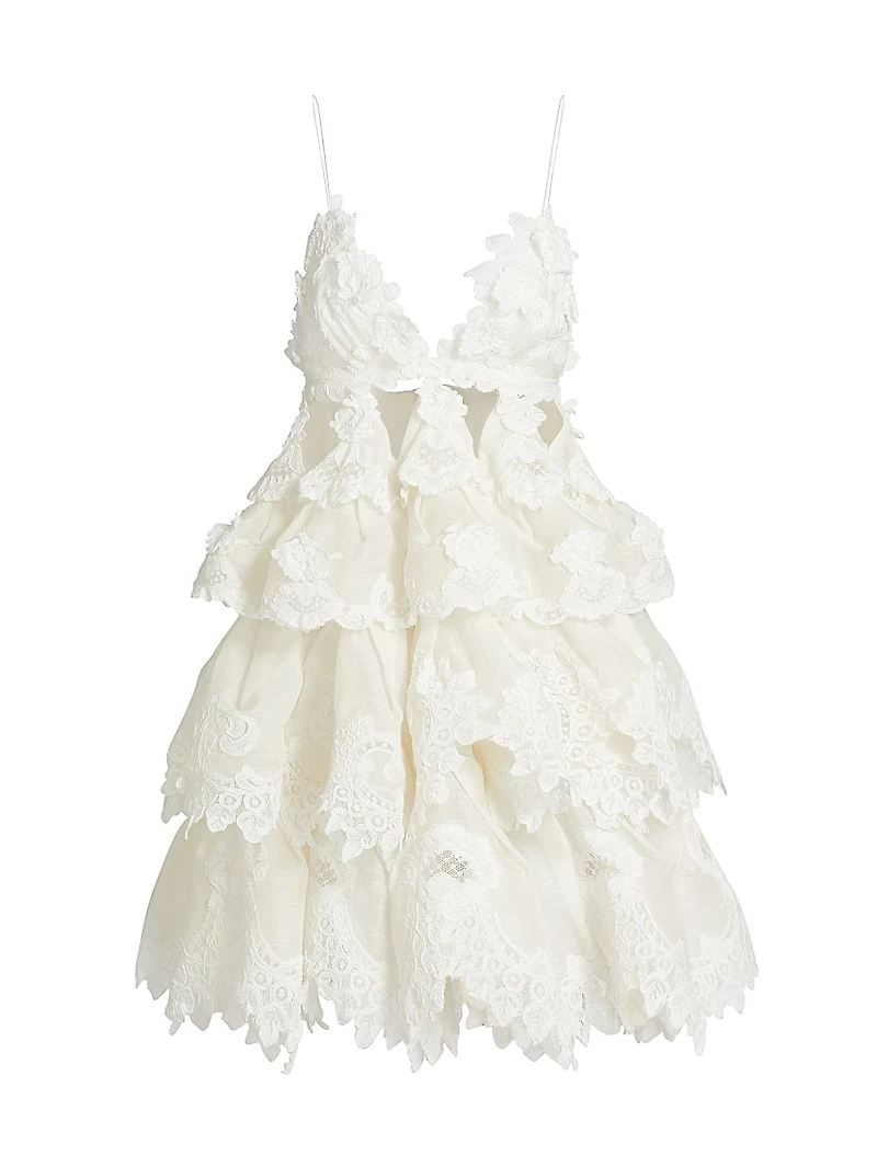 Crush Tiered Lace Minidress