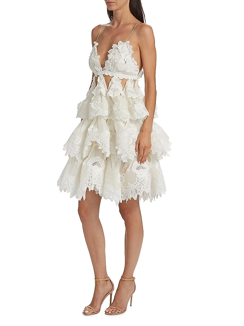 Crush Tiered Lace Minidress