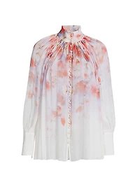Crush Floral Smocked Shirt