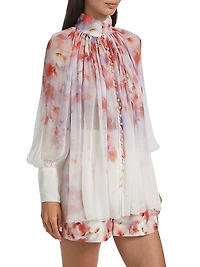 Crush Floral Smocked Shirt