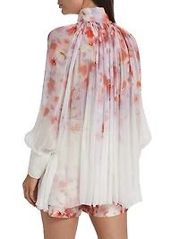 Crush Floral Smocked Shirt