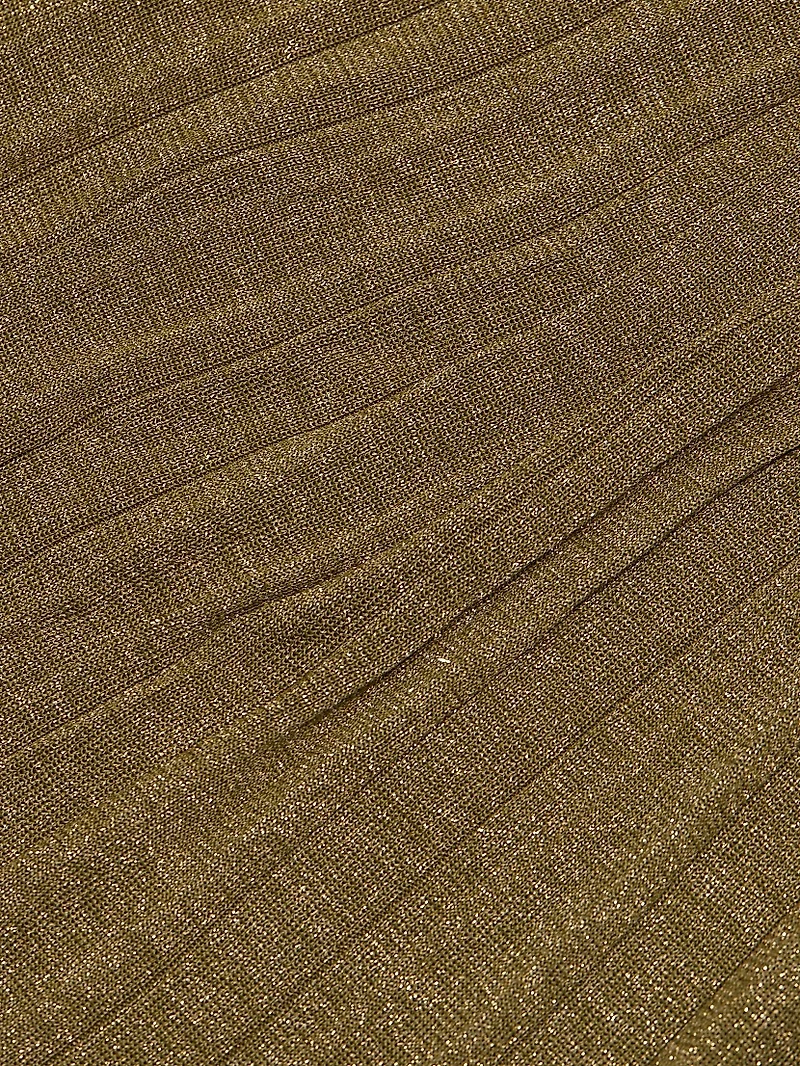 Wylie Metallic Knit Midi-Skirt