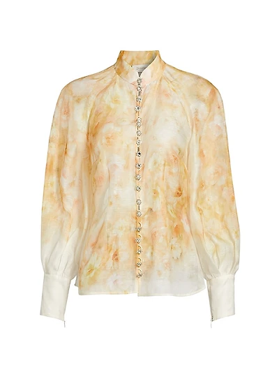 Crush Embellished-Button Shirt