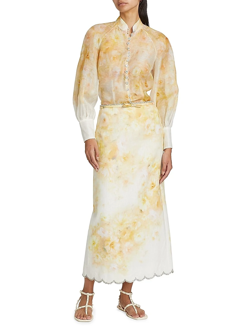 Crush Embellished-Button Shirt