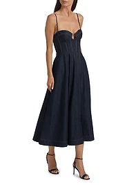 Crush Denim Corset Dress