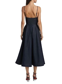 Crush Denim Corset Dress