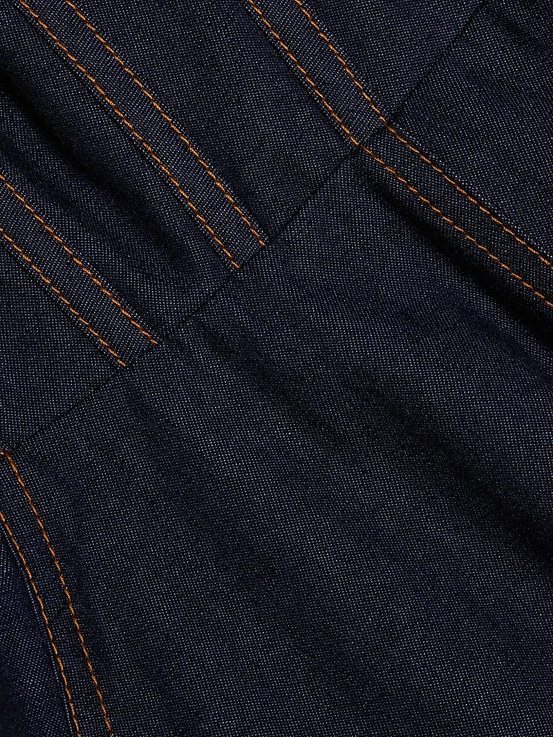 Crush Denim Corset Dress