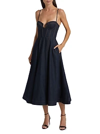 Crush Denim Corset Dress