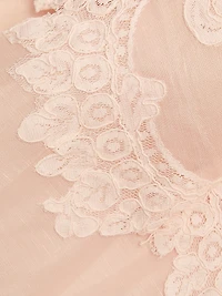 Crush Tiered Lace A-Line Gown