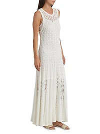 Wylie Pointelle-Knit Tank Maxi Dress