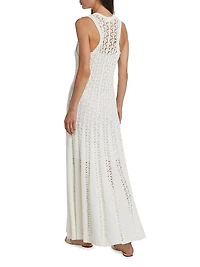 Wylie Pointelle-Knit Tank Maxi Dress
