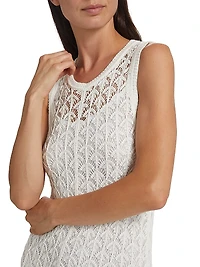 Wylie Pointelle-Knit Tank Maxi Dress