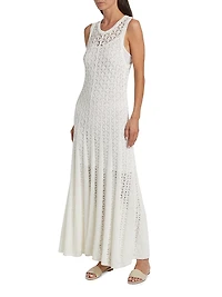 Wylie Pointelle-Knit Tank Maxi Dress