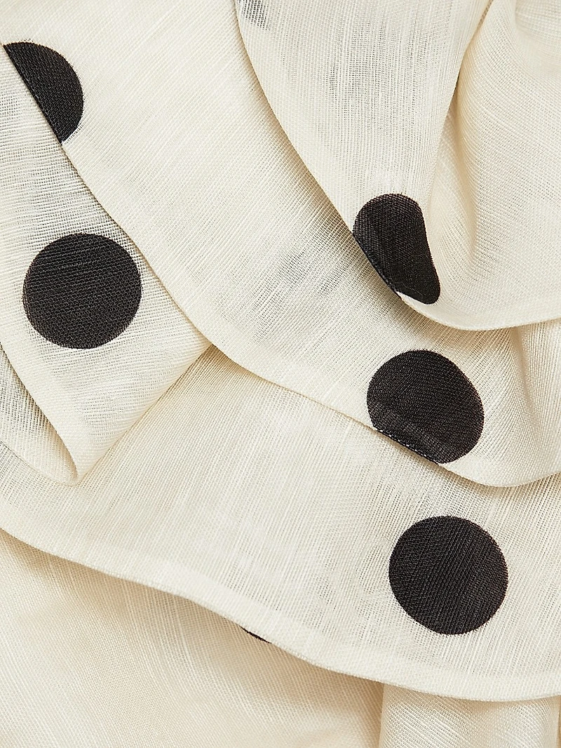 Crush Polka Dot Ruffle Minidress