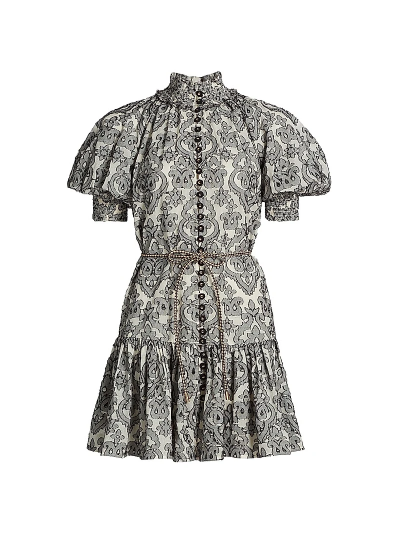 Wylie Lantern Cotton Minidress