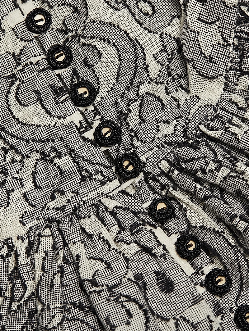 Wylie Lantern Cotton Minidress