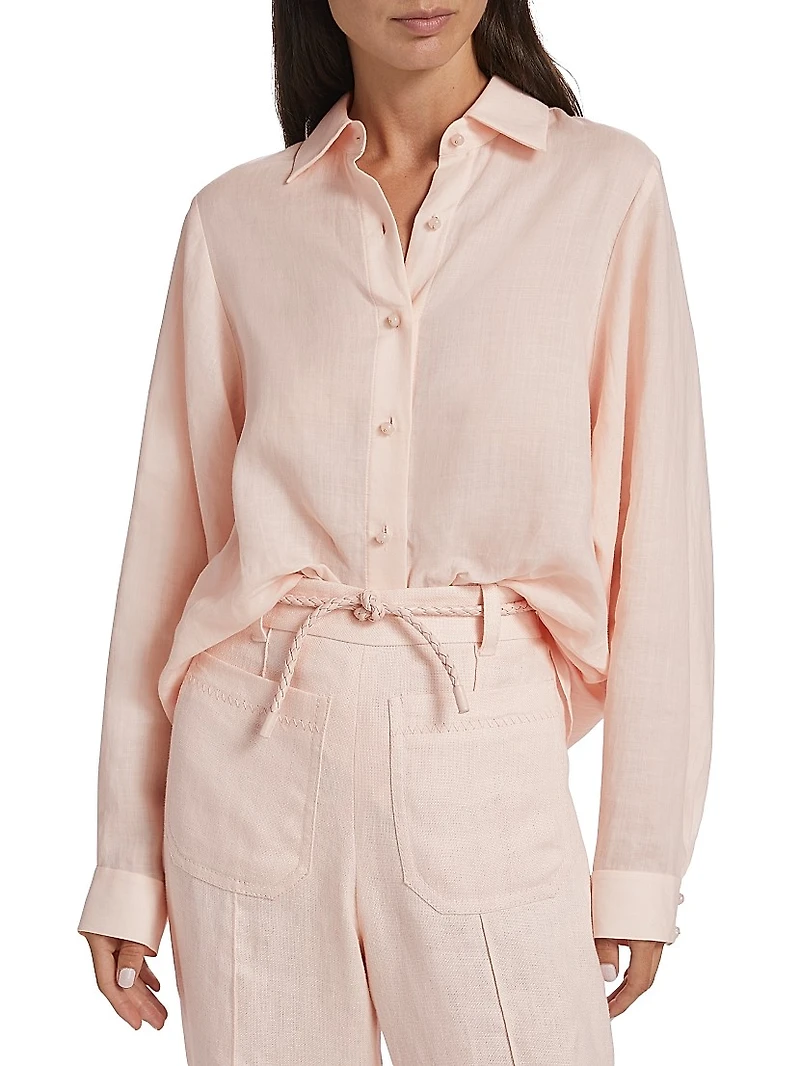 Crush Oversized Button-Front Shirt