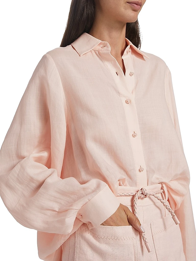 Crush Oversized Button-Front Shirt