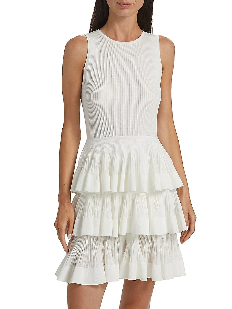 Crush Sleeveless Ruffle Minidress