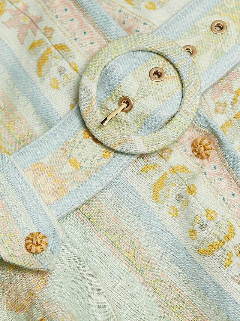 Acacia Linen Mini Shirtdress