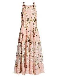 Acacia Floral Broderie Midi-Dress